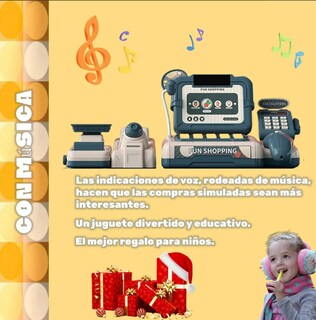 Foto 2 | Xtellar Caja Registradora Infantil - Juguete Educativo Para Niños Y Niñas