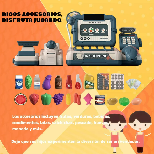 Foto 4 pulgar | Xtellar Caja Registradora Infantil - Juguete Educativo Para Niños Y Niñas
