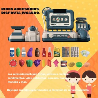 Foto 3 | Xtellar Caja Registradora Infantil - Juguete Educativo Para Niños Y Niñas
