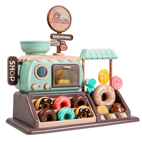 Xtellar Juego De Caja Registradora Realista Para Tienda De Donuts Infantil