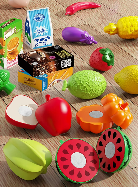 Foto 3 pulgar | Carrito De Compras Xtellar Para Niños, Juego Educativo Con Frutas Y Verduras