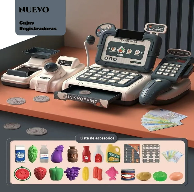 Foto 3 pulgar | Fabuloso Juego Infantil Xtellar De Caja Registradora Interactiva Para Role-play En Niños