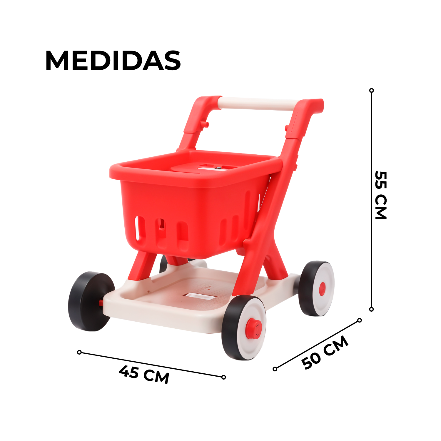 Foto 6 pulgar | Carrito Infantil De Supermercados Komfort Con Sonidos