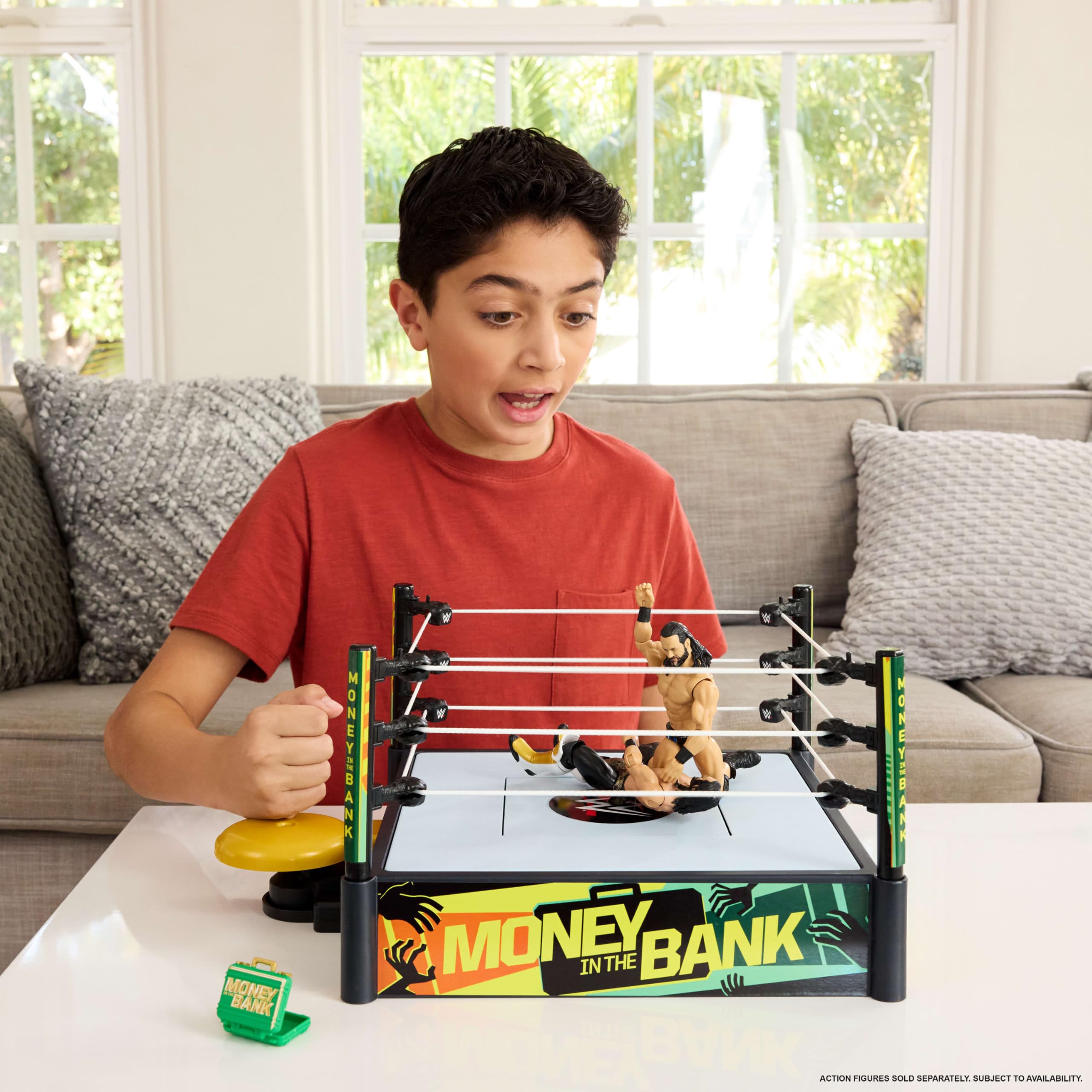 Foto 3 pulgar | Anillo Playset Mattel Wwe Money In The Bank Con Accesorios - Venta Internacional.