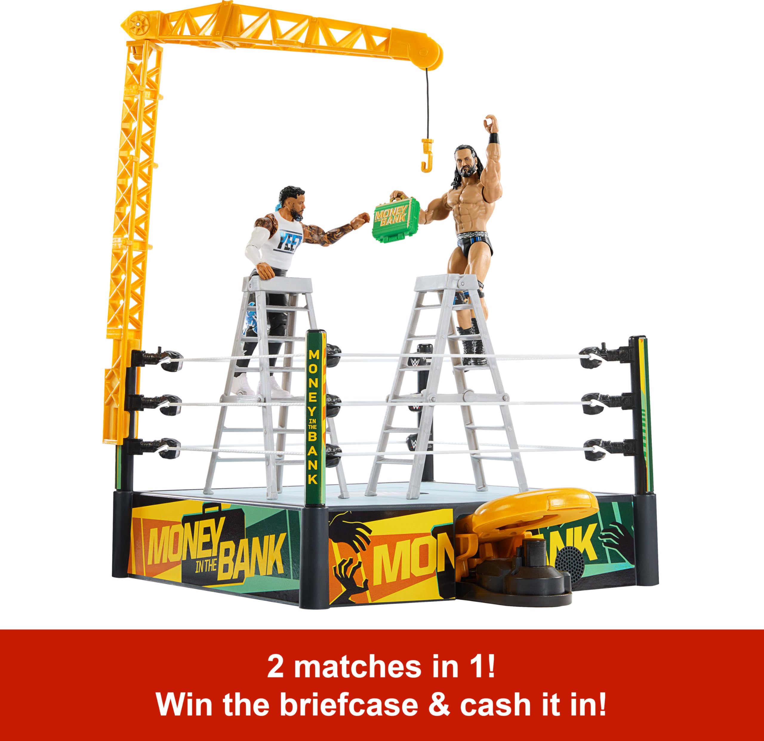 Foto 4 pulgar | Anillo Playset Mattel Wwe Money In The Bank Con Accesorios - Venta Internacional.