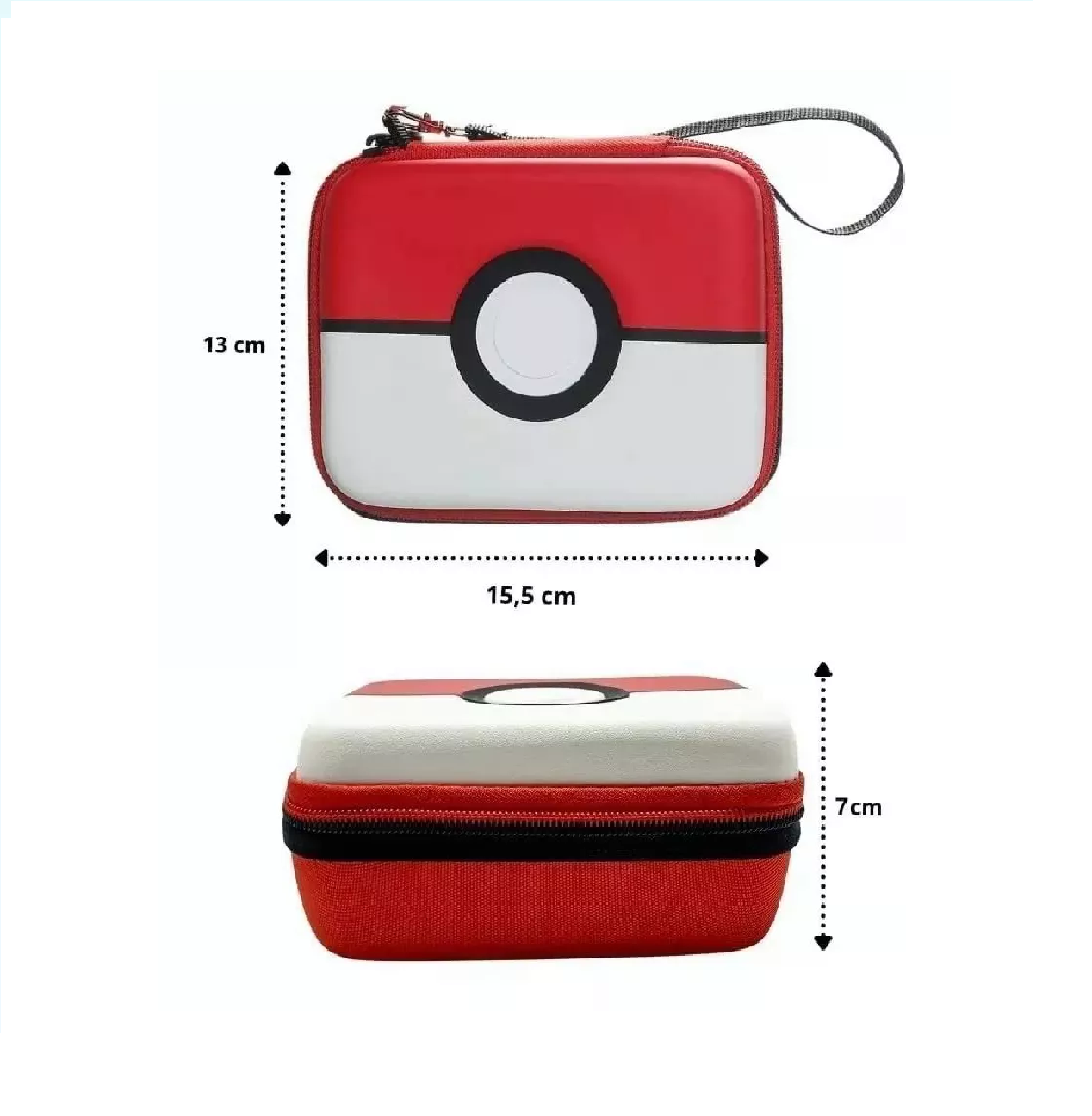 Foto 5 pulgar | Estuche para Tarjetas Organizador Pokémon para 400 Cartas Rojo con Blanco
