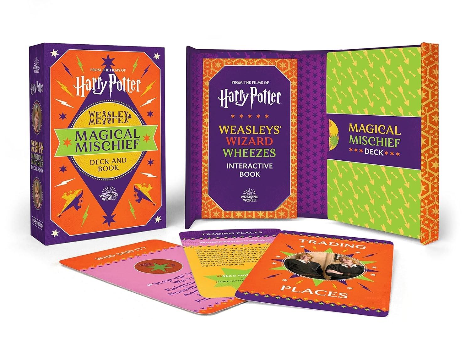 Foto 2 pulgar | Harry Potter Weasley & Weasley Magical Mischief Deck And Book