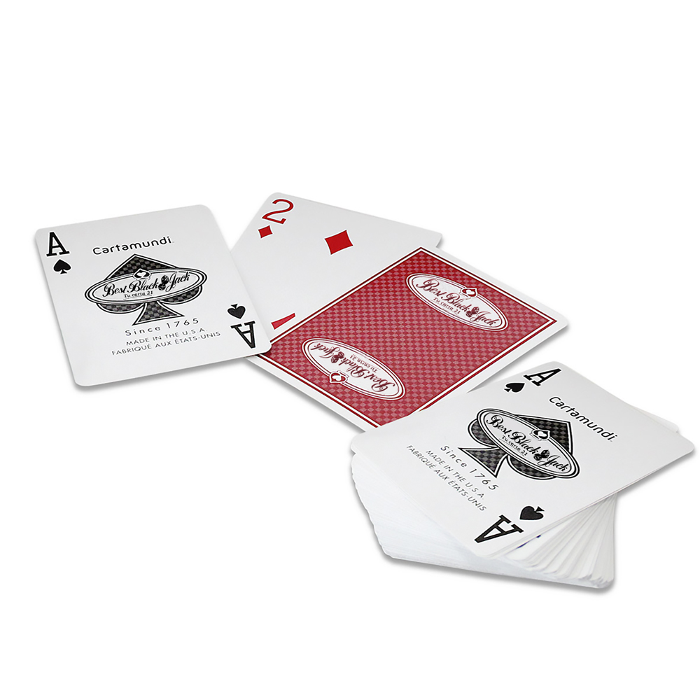 Foto 3 pulgar | Baraja Poker Jumbo En Cartón Blackjack