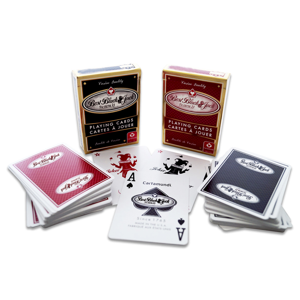 Foto 4 pulgar | Baraja Poker Jumbo En Cartón Blackjack