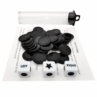 Foto 4 | Venta Internacional - Juego De Dados De Izquierda A Derecha Con 3 Dados, 36 Fichas Y Almacenamiento