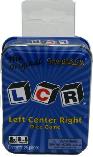 Venta Internacional - Juego De Dados Lcr  Left Center Right™, Lata Azul