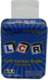 Foto 1 | Venta Internacional - Juego De Dados Lcr Left Center Right™, Lata Azul