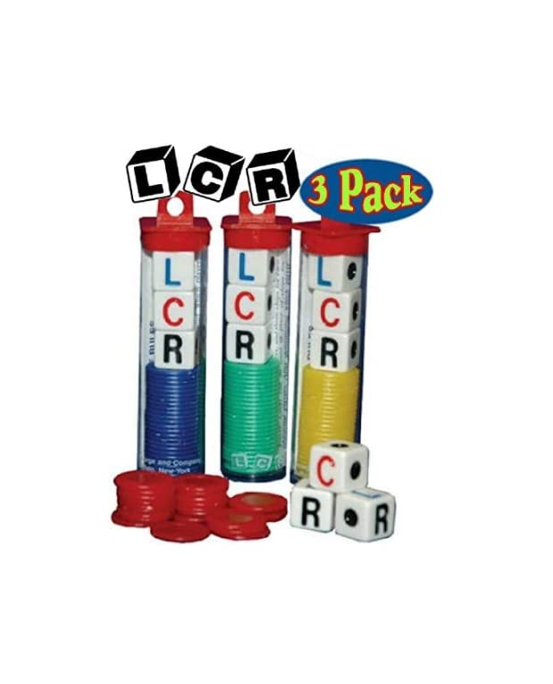 Foto 2 pulgar | Paquete de Juegos de Dados George & Company LLC LCR Paquete de 3 - Venta Internacional