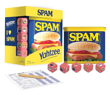Foto 4 | Juego Coleccionable De Yahtzee Yahtzee Spam Brand Con Dados Personalizados - Venta Internacional.