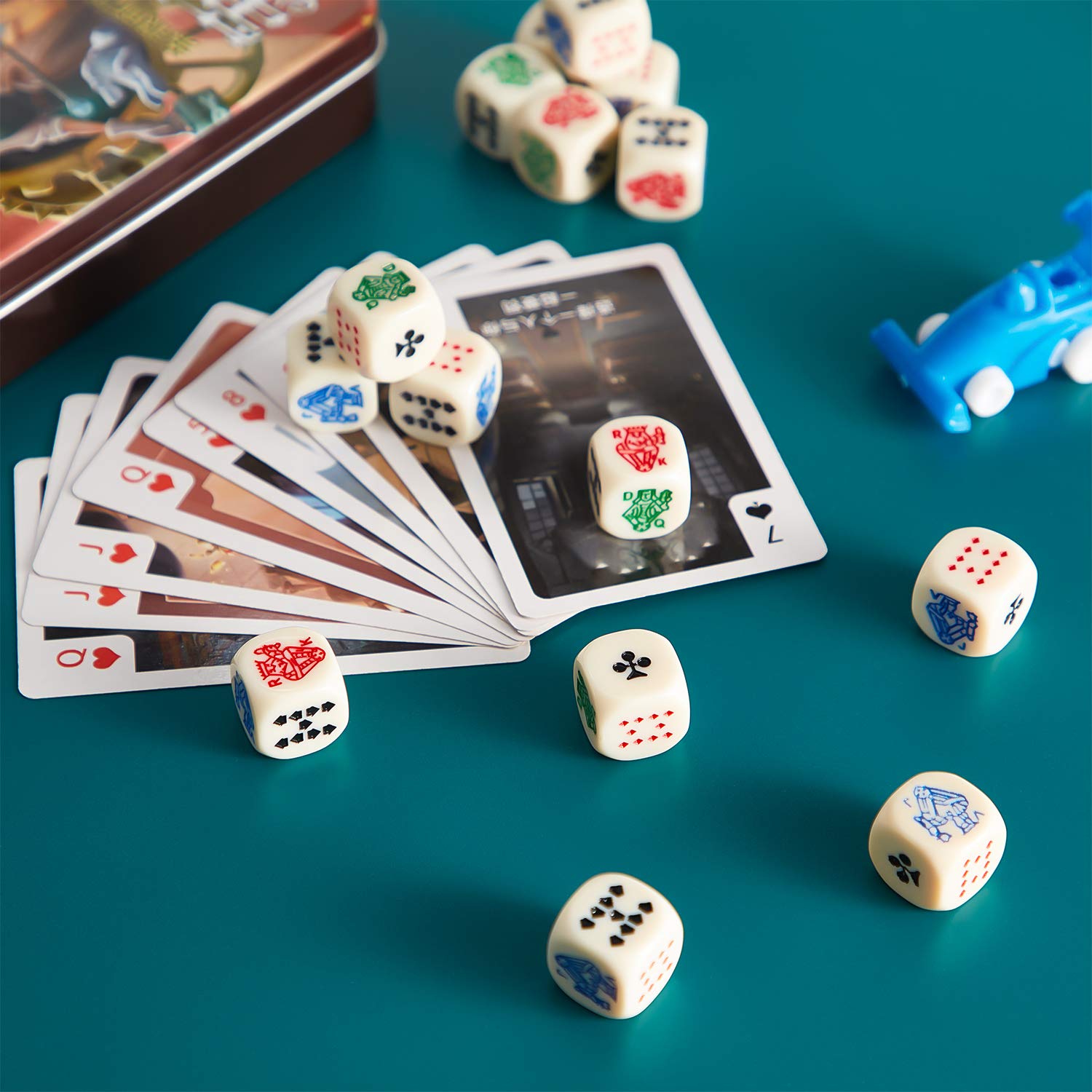 Foto 6 pulgar | Juego De 30 Dados De Póker Skylety De 16 Mm Y 6 Caras Para Juegos De Póquer - Venta Internacional.