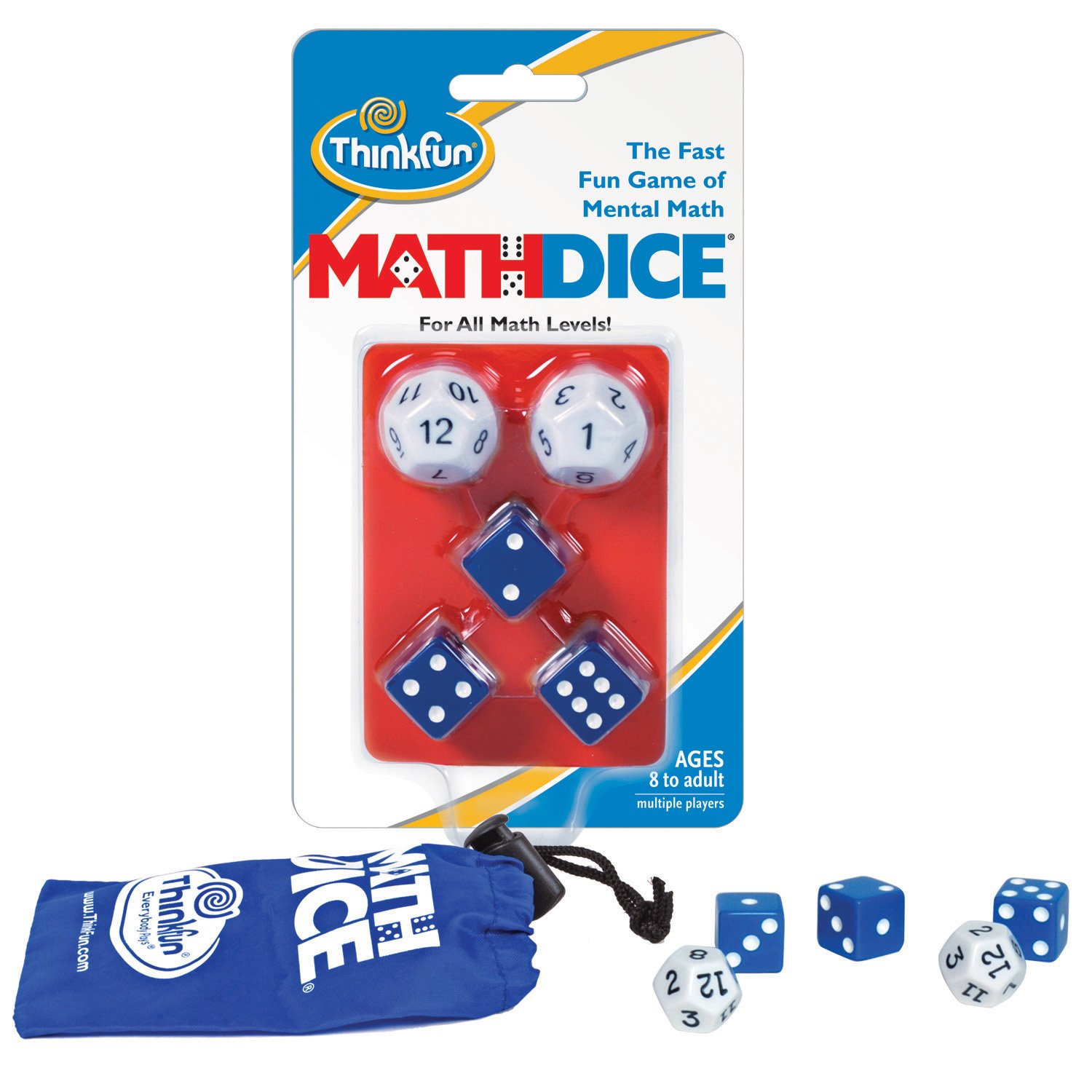 Foto 2 pulgar | Juego De Dados Matemáticos Thinkfun Engaging Mental Math Kids 8+ - Venta Internacional.
