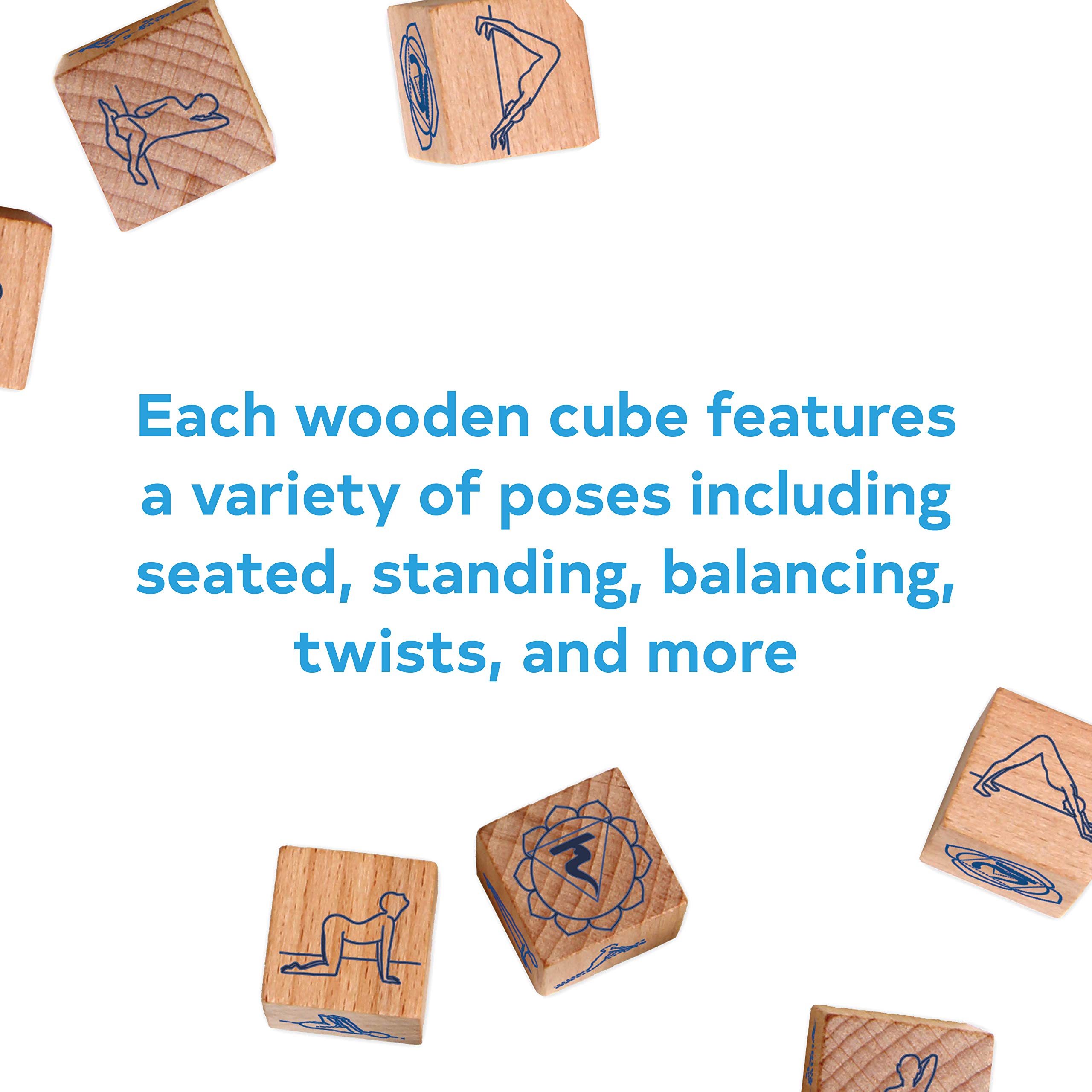 Foto 4 pulgar | Yoga Dice Chronicle Books, 7 Dados De Madera Para Posturas De Yoga - Venta Internacional.