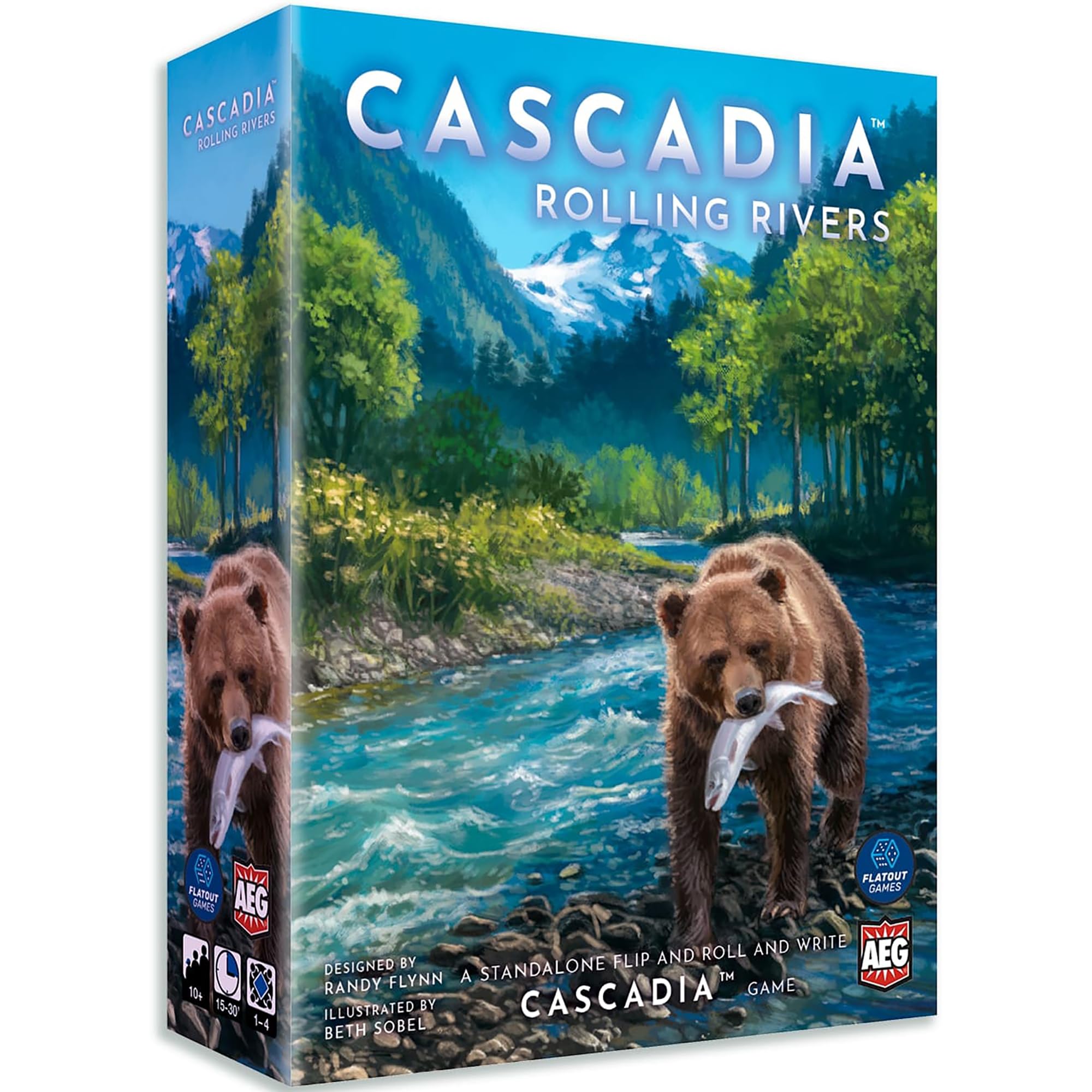 Juego Aeg & Flatout Games Cascadia: Rolling Rivers Para Mayores De 10 Años - Venta Internacional.