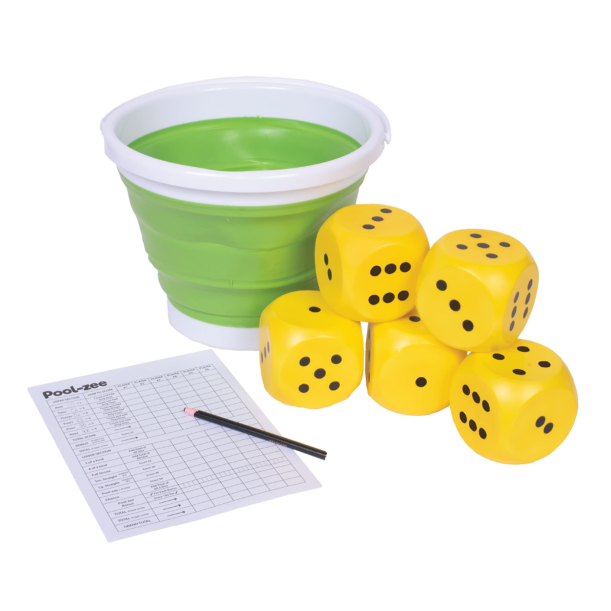 Foto 2 pulgar | Juego De Billar Pool-zee Con 5 Dados Gigantes Flotantes E Impermeables - Venta Internacional.