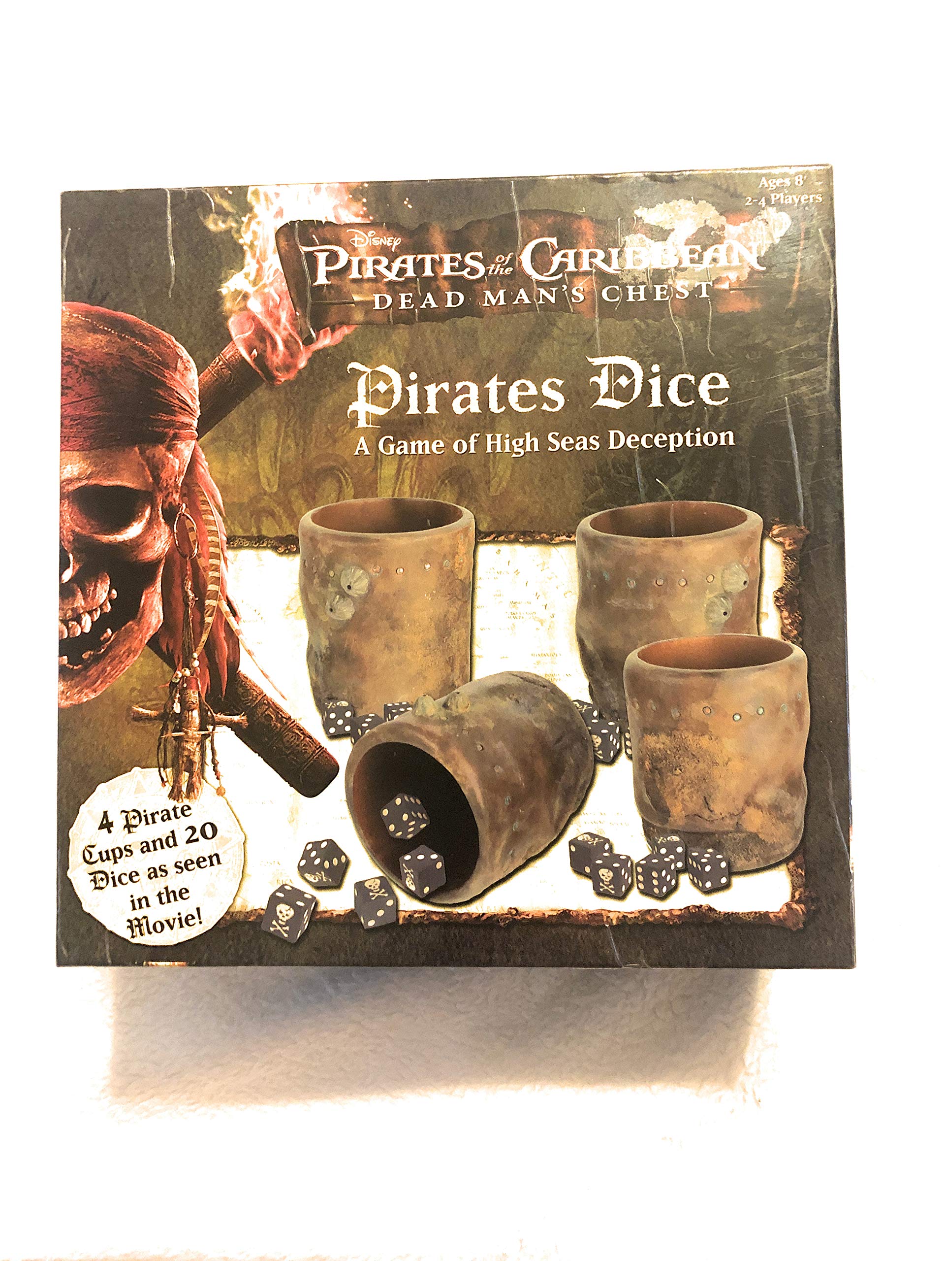 Foto 2 pulgar | Juego Pirates Pirates Dice De Piratas Del Caribe Con Tazas Y Dados - Venta Internacional.