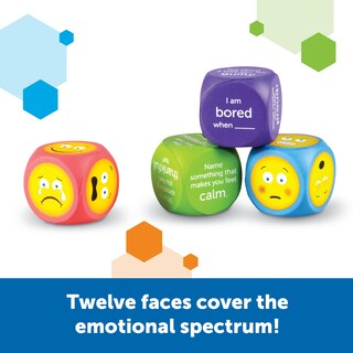 Foto 4 | Juego De 4 Recursos De Aprendizaje Con Cubos De Emojis De Espuma Para Niños A Partir De 3 Años - Venta Internacional.