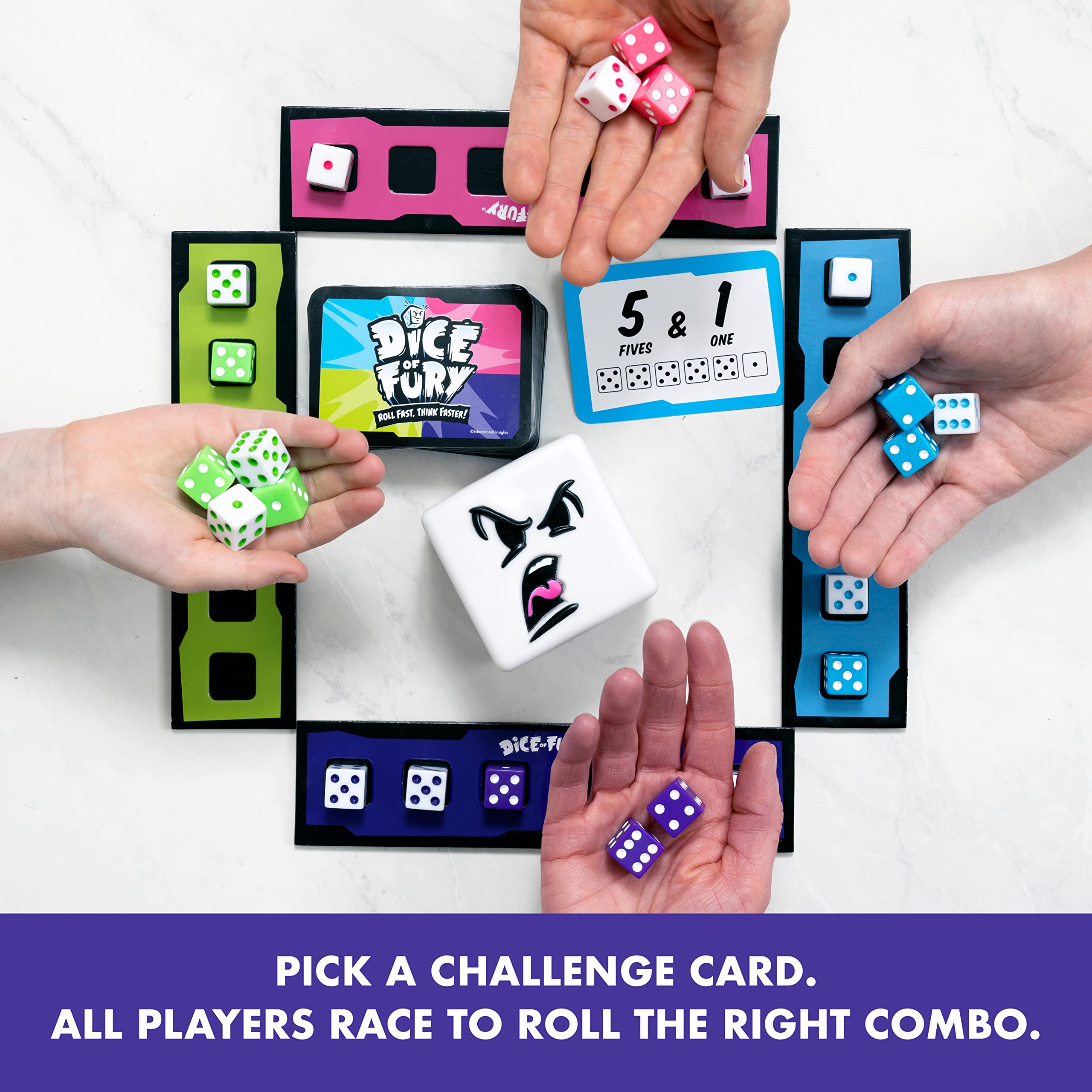 Foto 3 pulgar | Información Educativa Sobre El Juego De Dados Dice Of Fury Para Mayores De 7 Años - Venta Internacional.