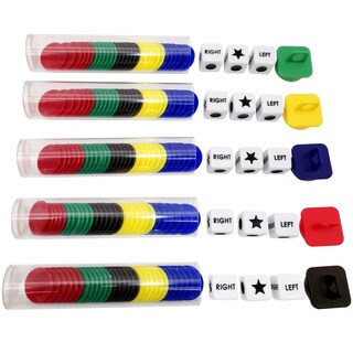 Foto 4 | Set De Dados Centrales De Izquierda A Derecha Con 3 Dados Y 30 Fichas X5 - Venta Internacional.
