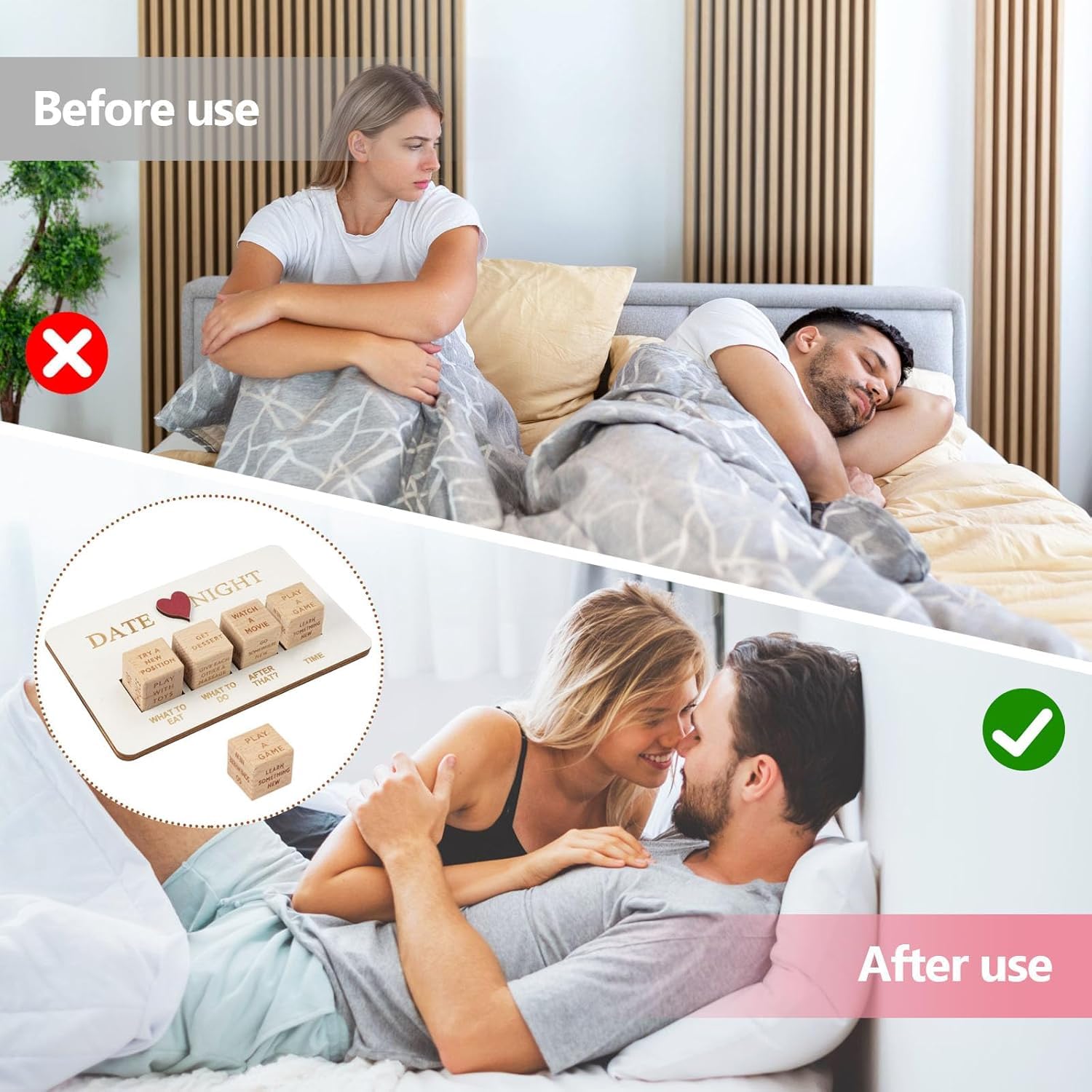 Foto 7 | Date Night Dice, Dado De Madera Para Citas, Decisión, Regalo - Venta Internacional.