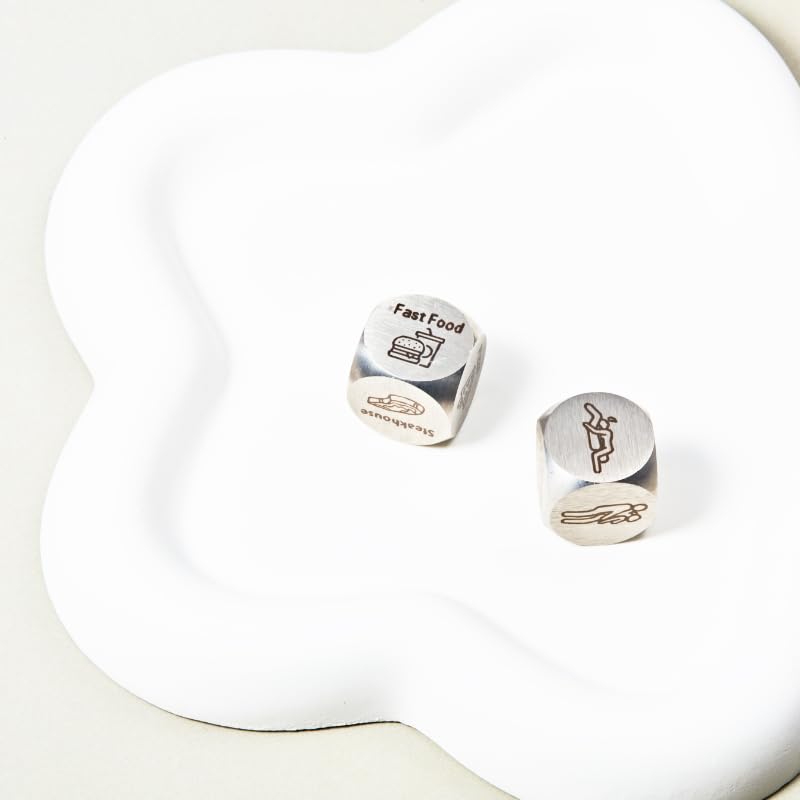 Foto 4 | Set De Dados Anniversary Steel Para Regalos Del Undécimo Aniversario - Venta Internacional.
