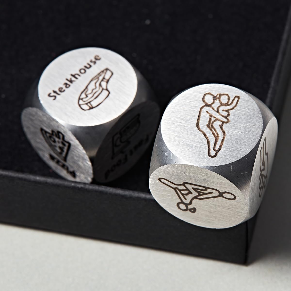 Foto 5 | Set De Dados Anniversary Steel Para Regalos Del Undécimo Aniversario - Venta Internacional.