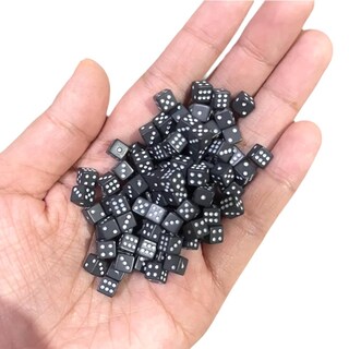 Foto 1 | Juego De Dados Mini, 5 Mm, D6, Negro Sólido, 100 Unidades, Para Juegos De Mesa - Venta Internacional.