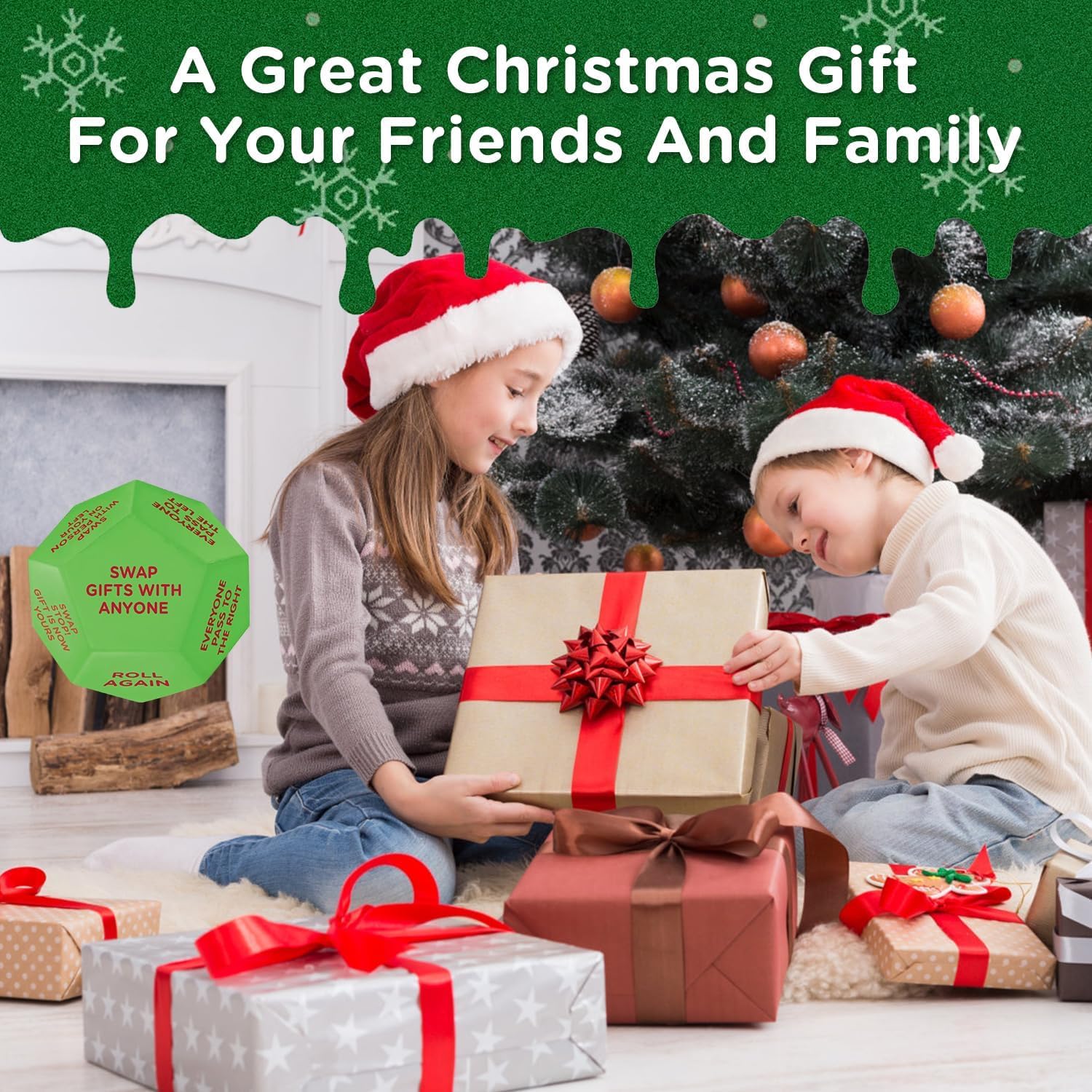 Foto 4 pulgar | Juego De Dados: Intercambio De Regalos De Papá Noel Para La Fiesta De Navidad - Venta Internacional.