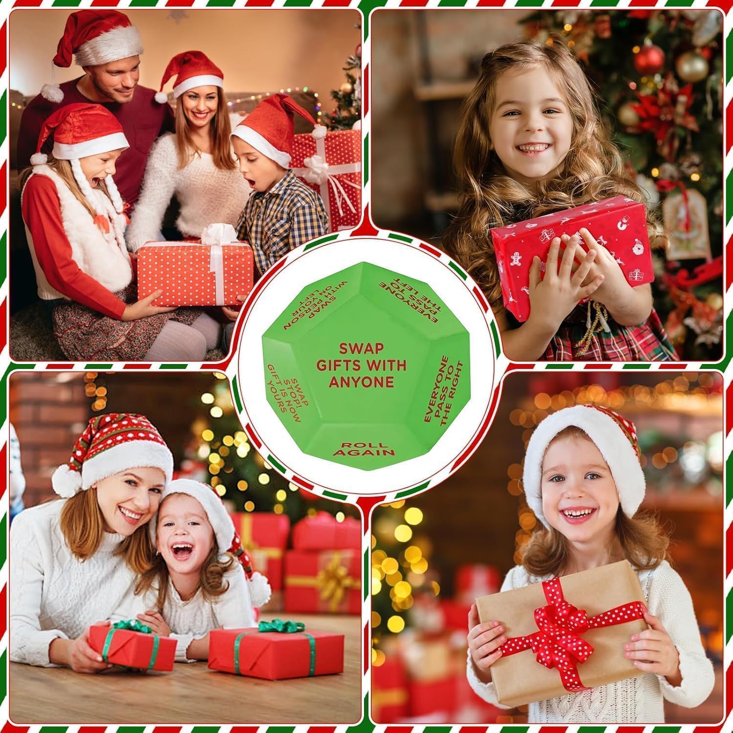 Foto 7 pulgar | Juego De Dados: Intercambio De Regalos De Papá Noel Para La Fiesta De Navidad - Venta Internacional.