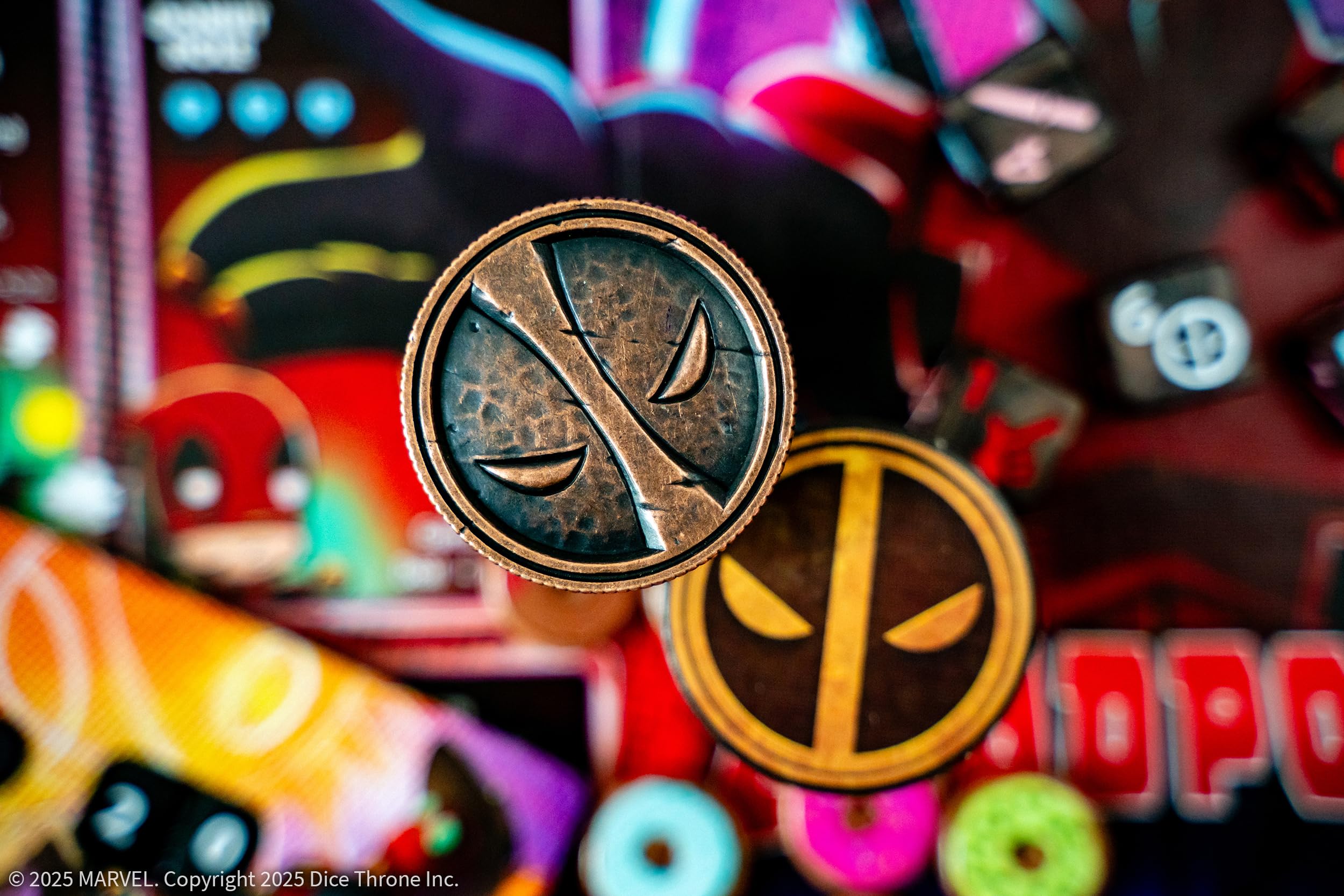 Foto 5 pulgar | Juego de Batalla Rodante Usaopoly Marvel Dice Throne Deadpool - Venta Internacional