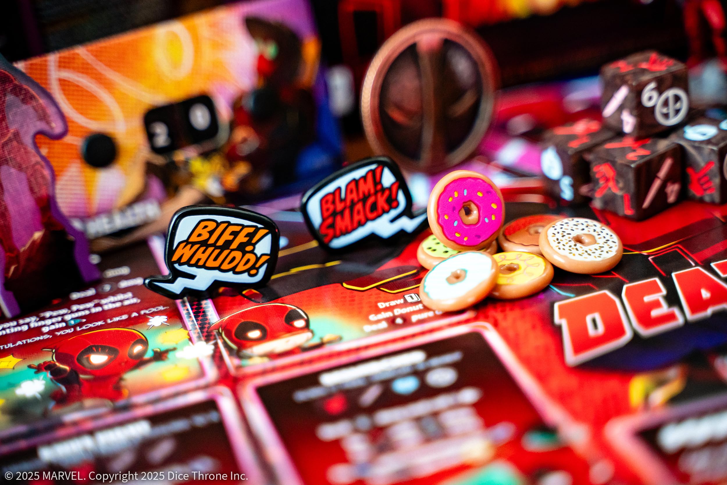 Foto 7 pulgar | Juego de Batalla Rodante Usaopoly Marvel Dice Throne Deadpool - Venta Internacional