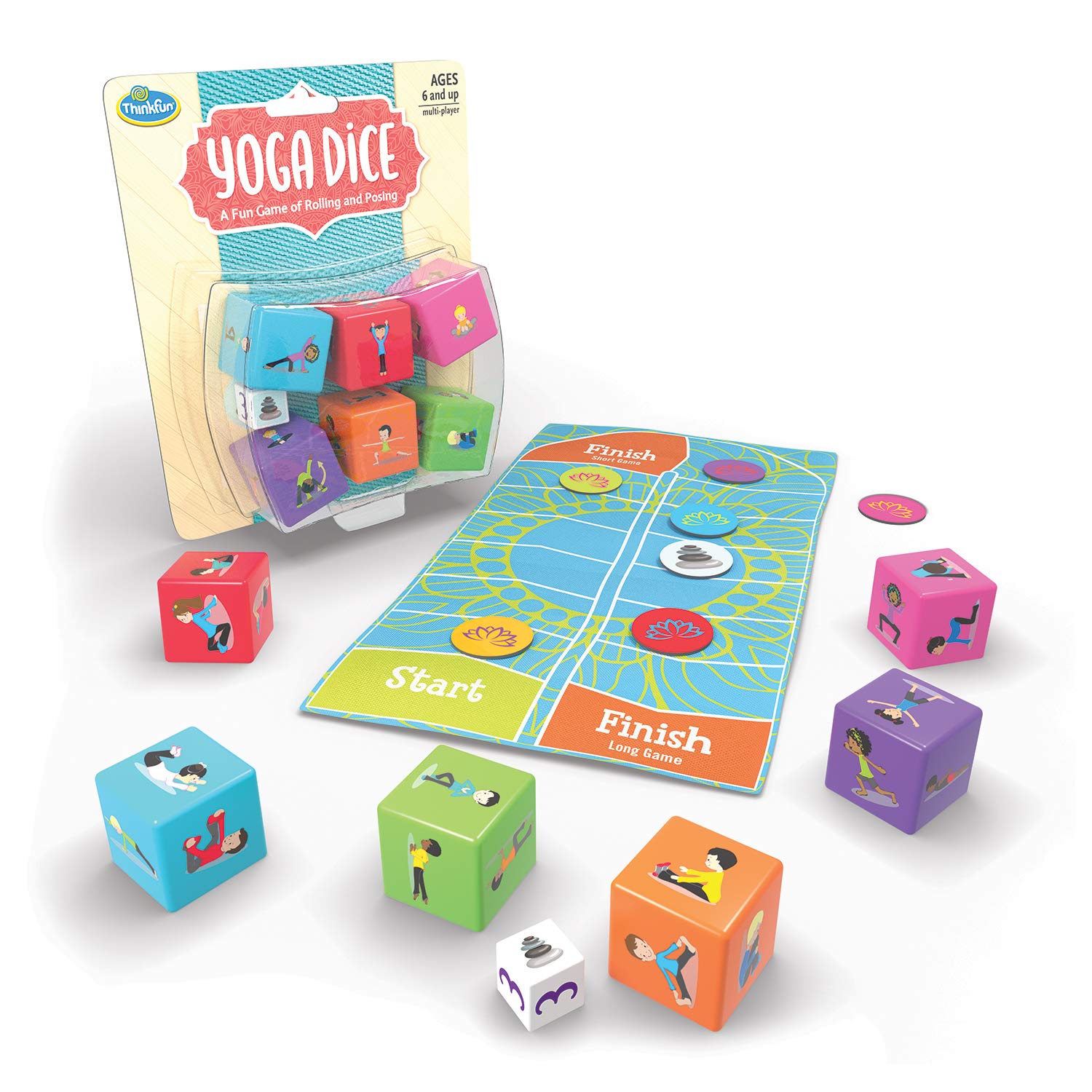 Juego De Dados De Yoga Thinkfun Para Niños Y Niñas Mayores De 6 Años - Venta Internacional.