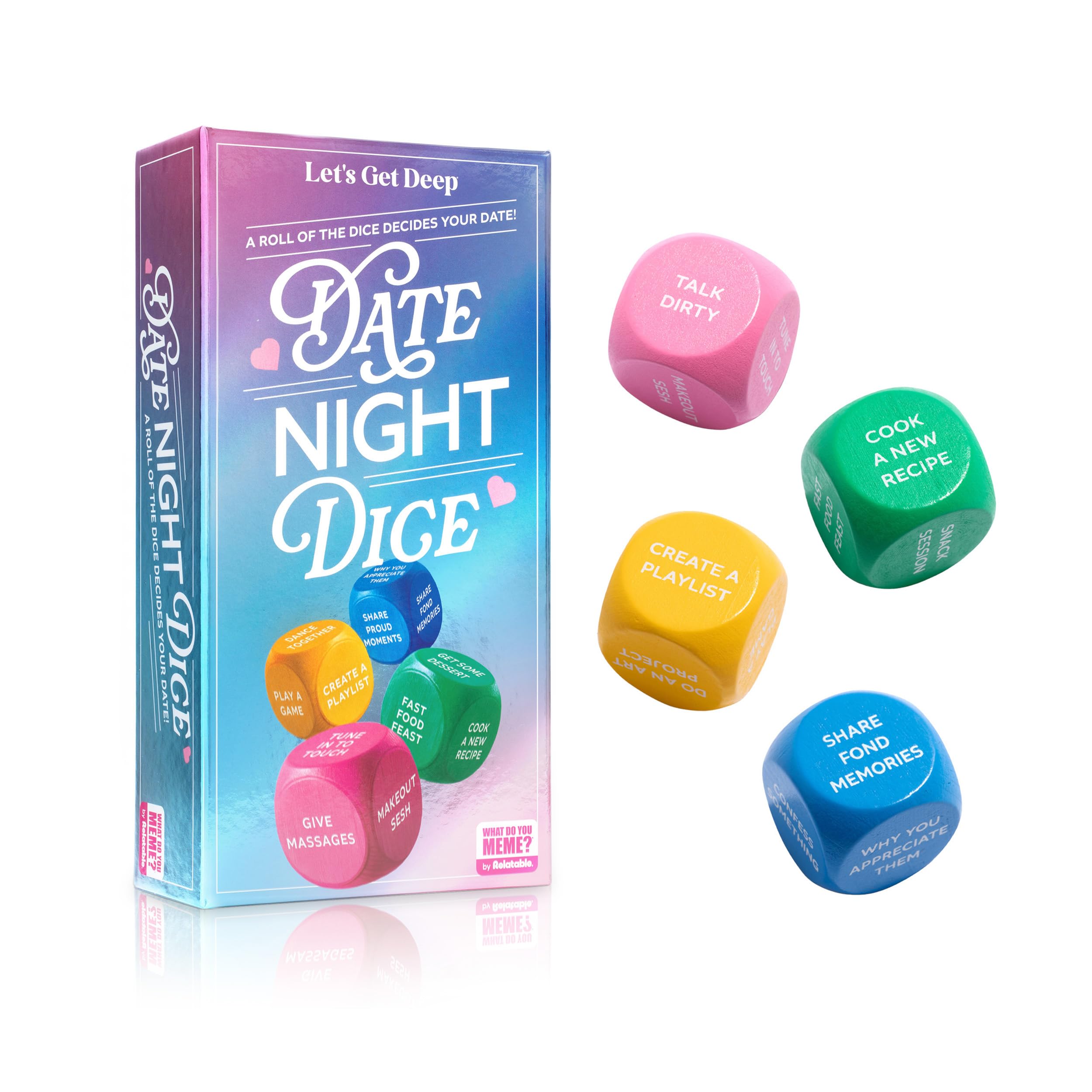 Date Night Dice Let's Get Deep  De Relable Para Parejas - Venta Internacional.