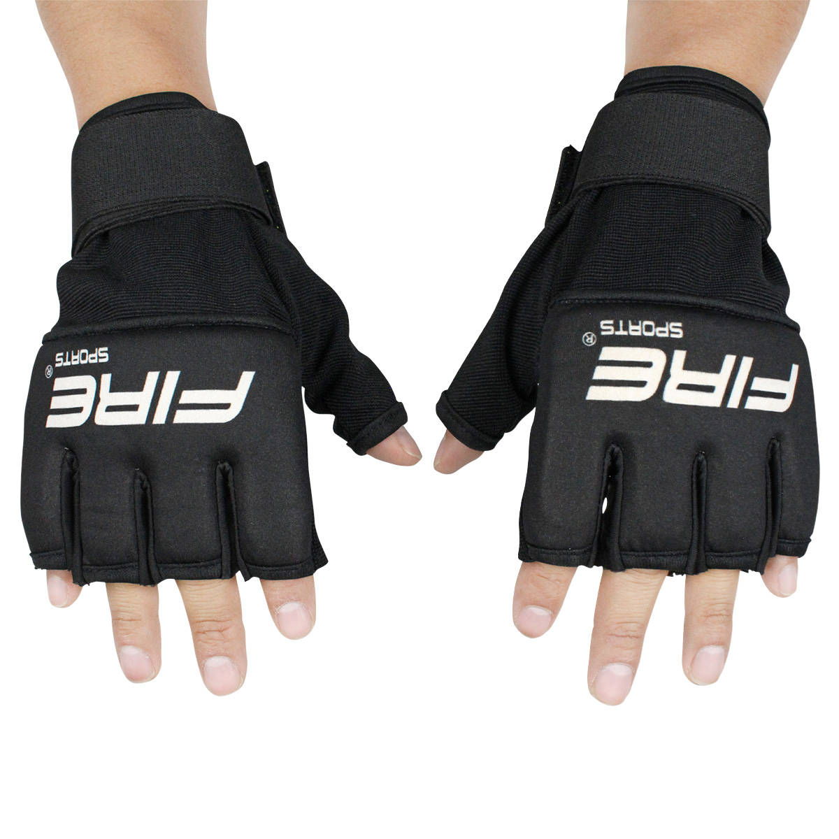 Foto 2 pulgar | Par Guantes de Gel Fire Sports Sustituto Vendaje Negro