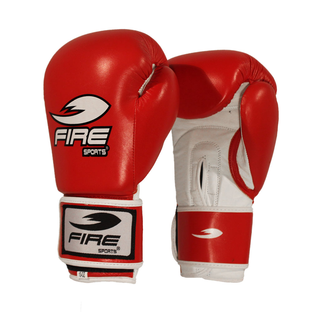 Foto 2 pulgar | Guantes de Piel Oficial Fire Sports para Competencias Olímpicas 10oz color Rojo