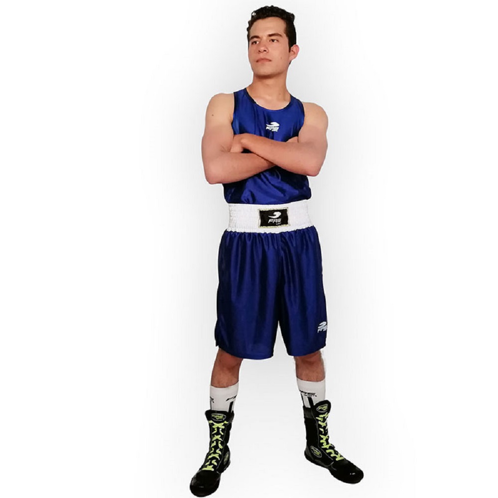 Uniforme Boxeo Varonil Fire Sports Olímpico talla Ch Azul