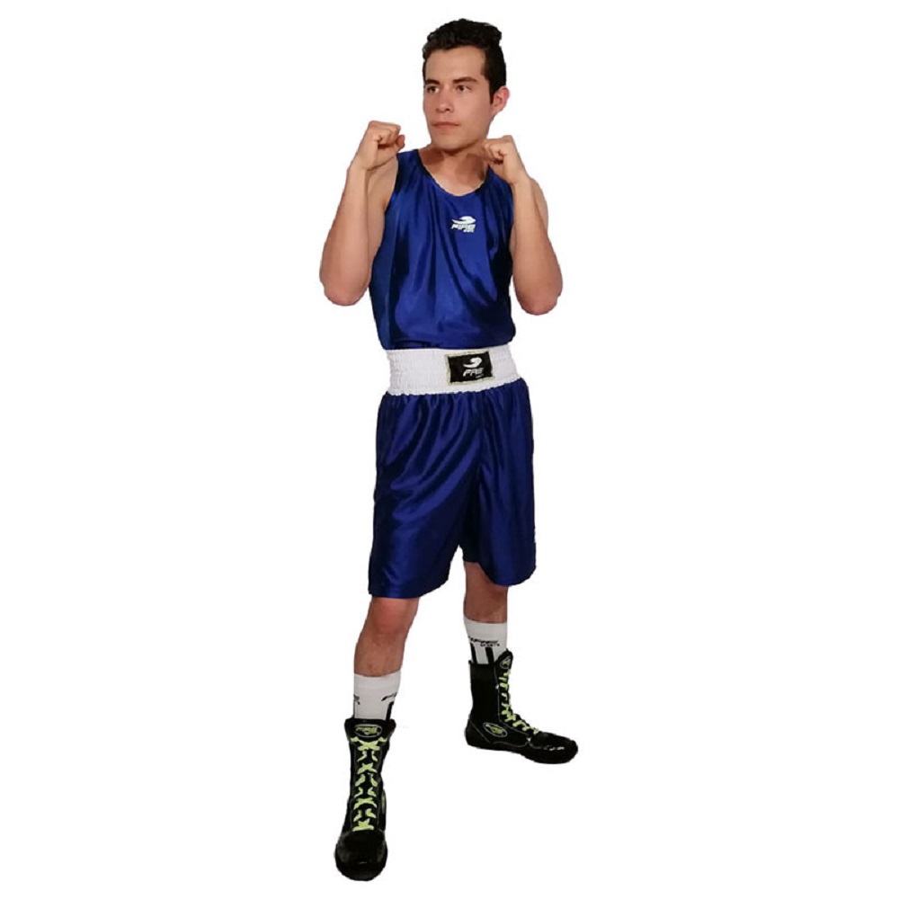 Foto 4 pulgar | Uniforme de Boxeo Varonil Fire Sports Olímpico Talla Extra L color Azul