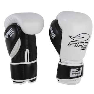 Foto 3 | Guantes de Box Fire Sports de Piel Boxing 14oz color Blanco