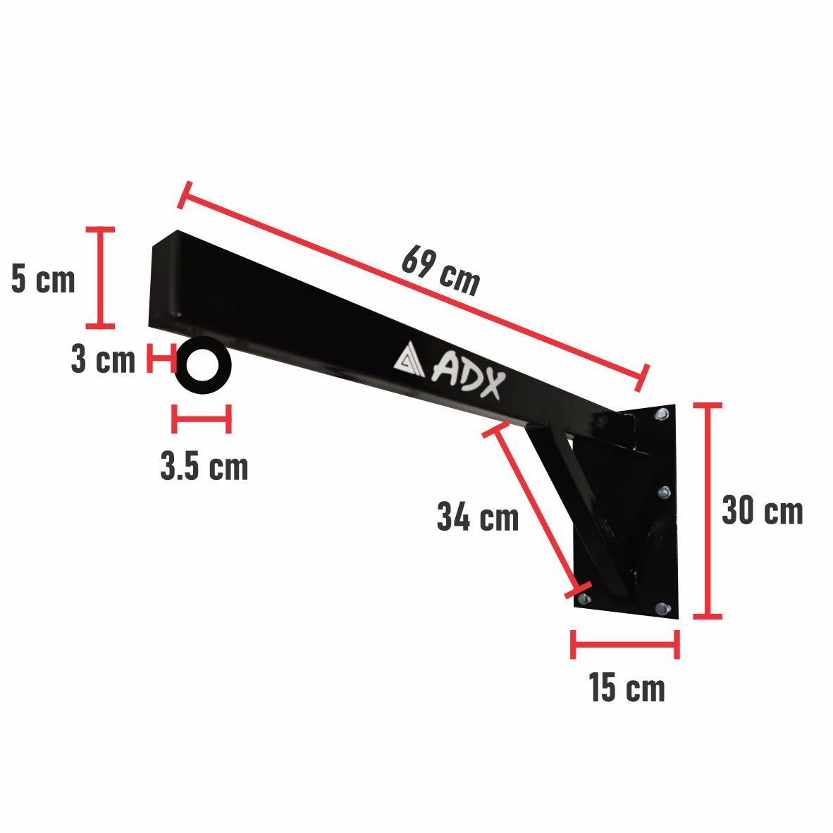 Foto 4 pulgar | Kit Costal Adx Relleno con Soporte Robusto/Swivel/Cadenas/Mosquetones