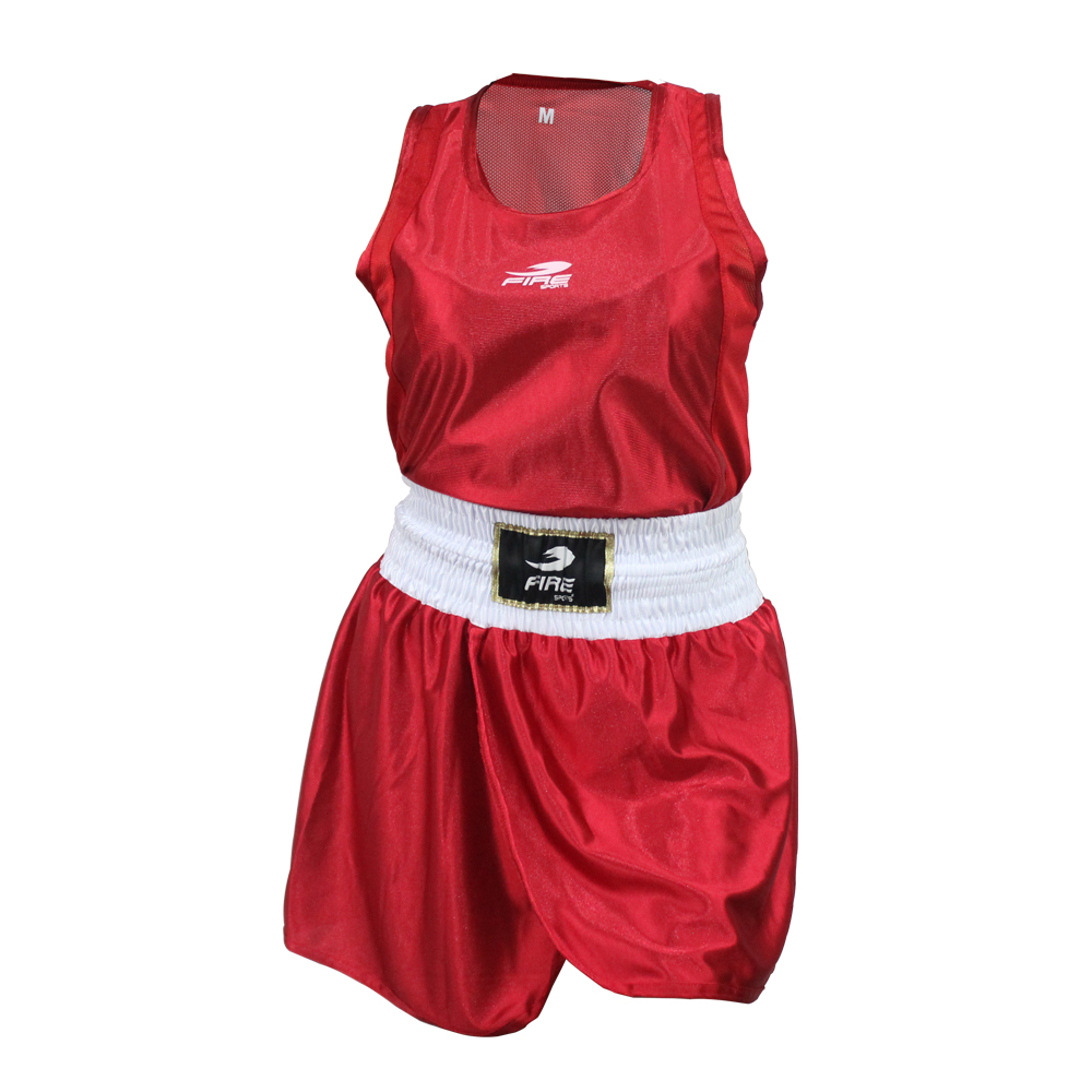 Foto 3 pulgar | Uniforme Boxeo Femenil Fire Sports Olímpico color Rojo Talla Extra Grande