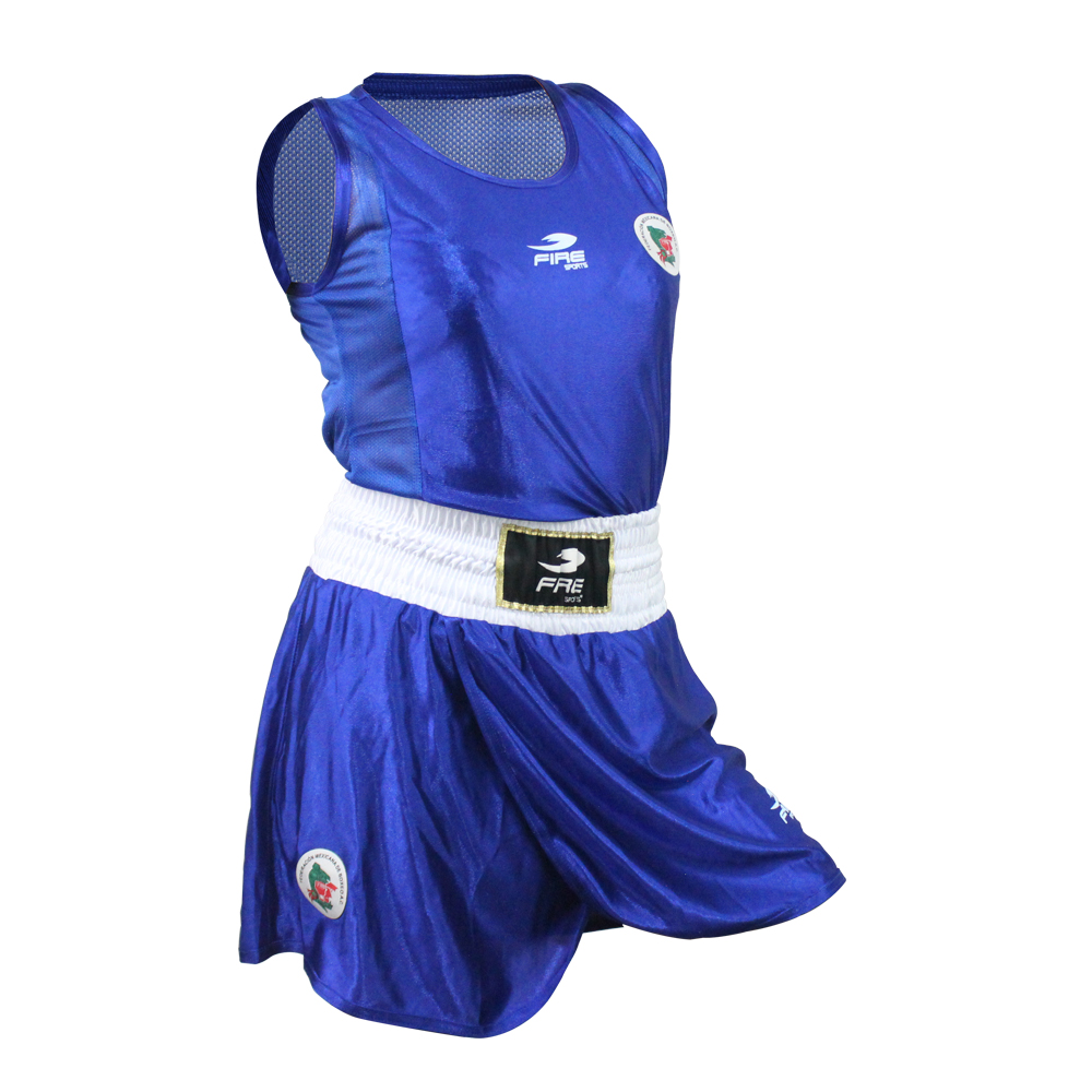 Foto 4 pulgar | Uniforme Boxeo Femenil Fire Sports Olímpico color Azul Talla Mediano