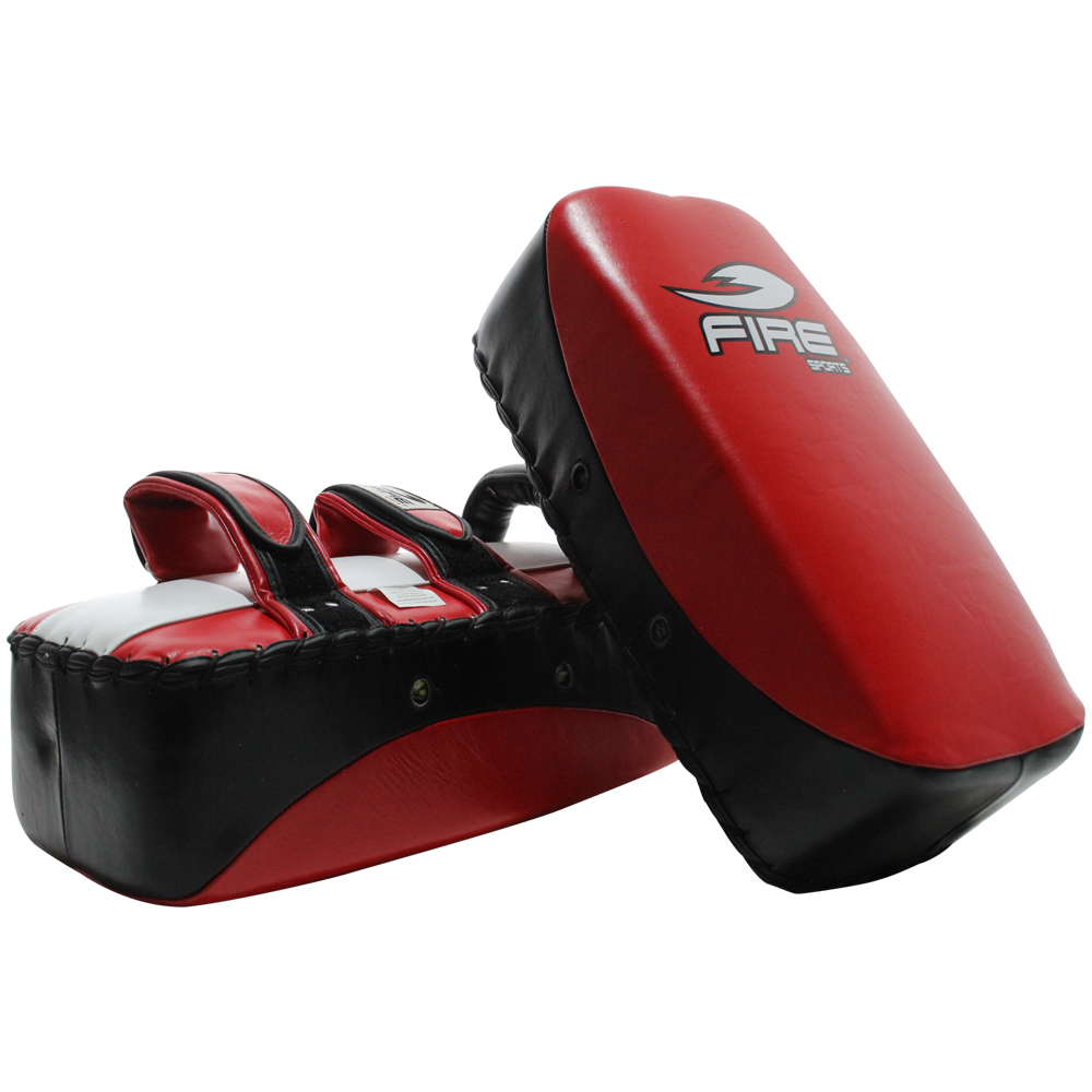 Foto 3 pulgar | Par Thai Pads Planos Fire Sports Rojo/ Negro En Piel Boxeo Artes Marciales