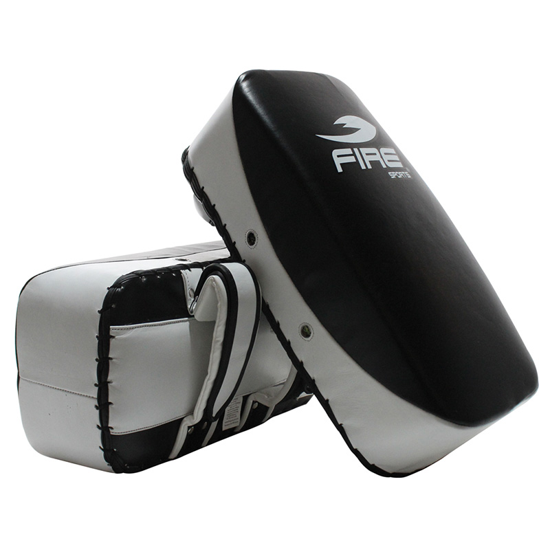 Par de Thai Pads Planos para Artes Marciales Fire Sports de Piel