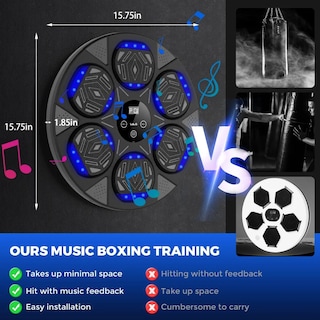 Foto 4 | Máquina De Boxeo Lab.G Música Equipo De Box Electrónico Con Guante Negro