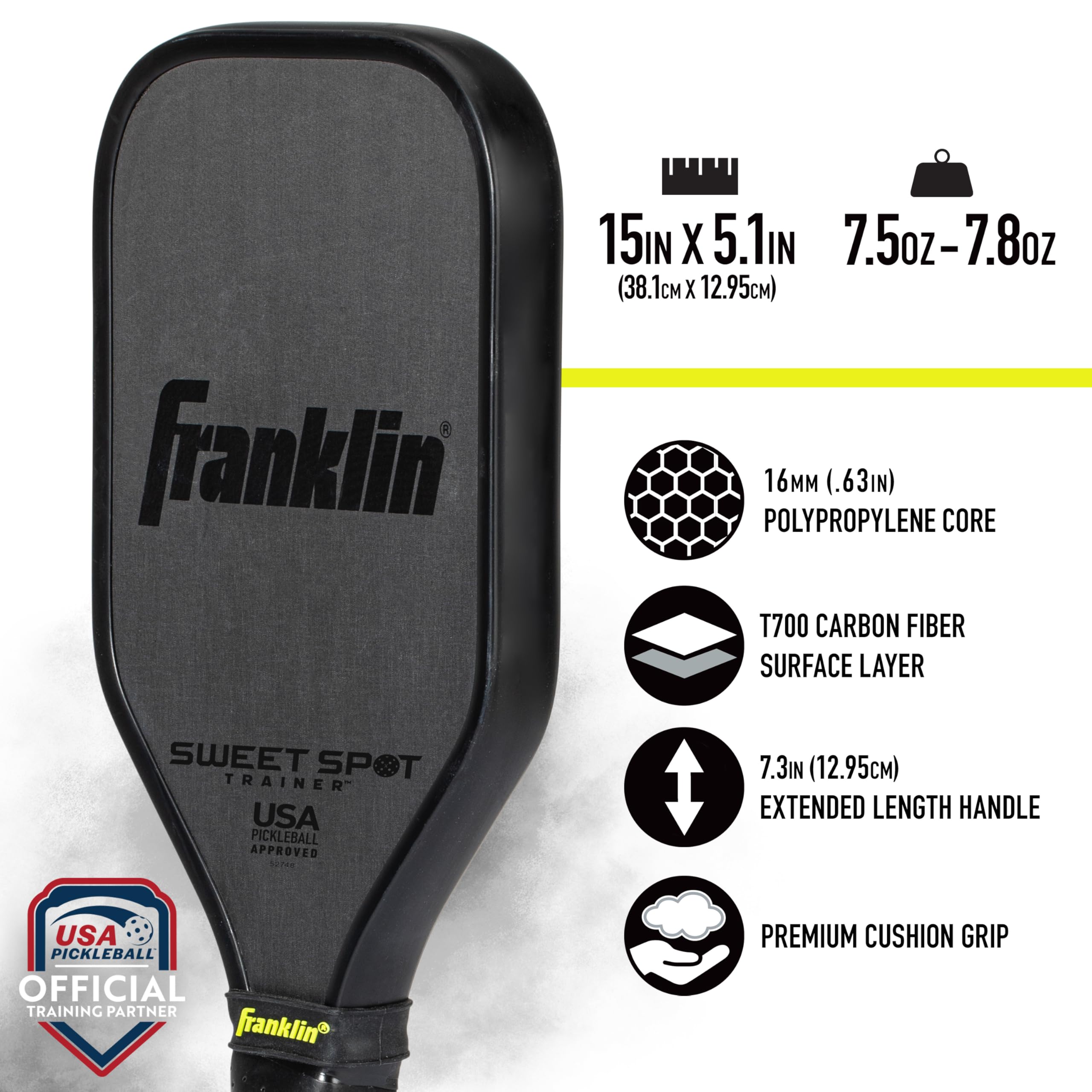 Foto 6 pulgar | Pickleball Paddle Franklin Sports Sweet Spot Training - Venta Internacional.