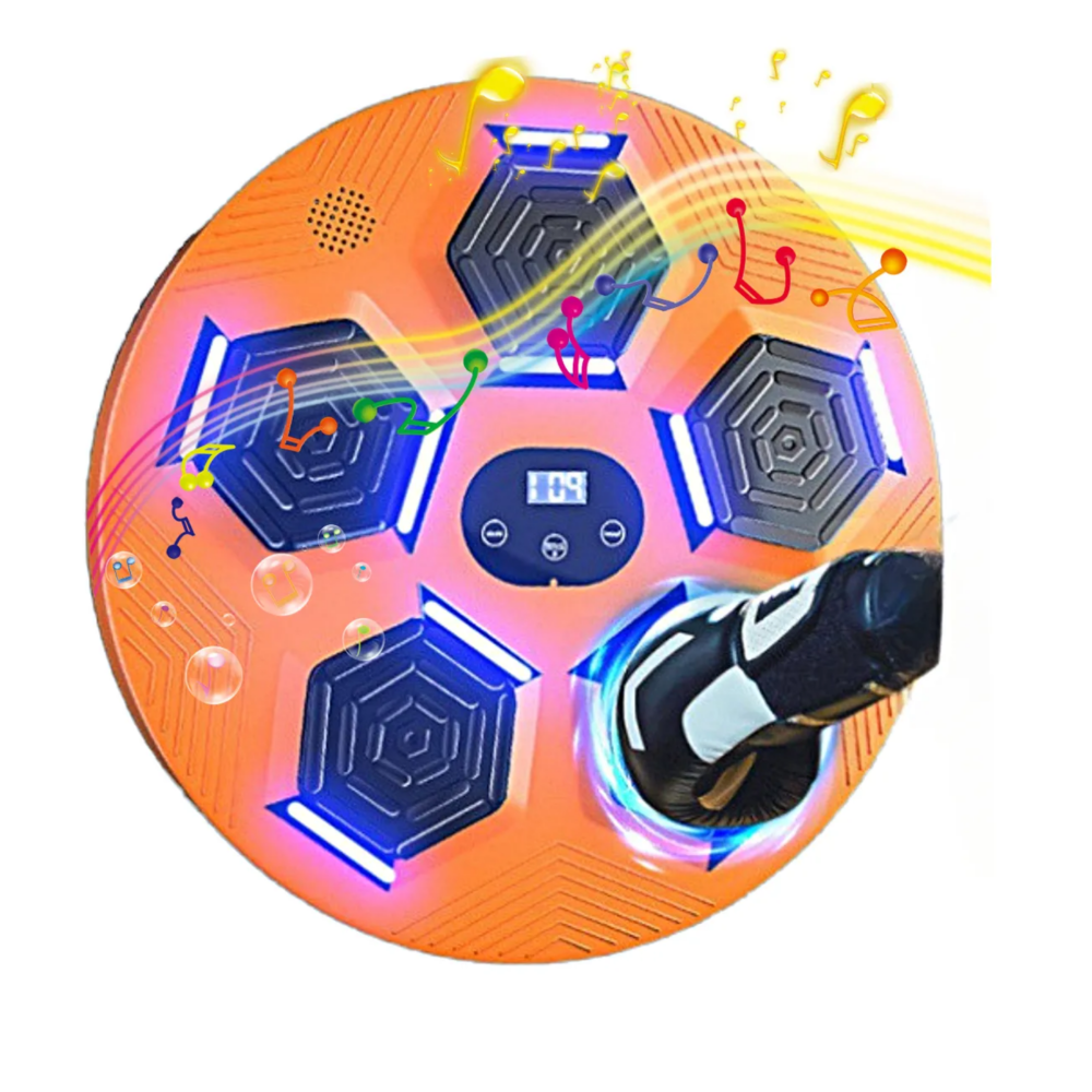 Foto 4 pulgar | Máquina Tablero Boxeo Musical Grande Multimodos Lab.g  Negro Naranja